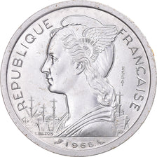Coin, FRENCH AFARS & ISSAS, 2 Francs, 1968, Paris, ESSAI, MS(63), Aluminum