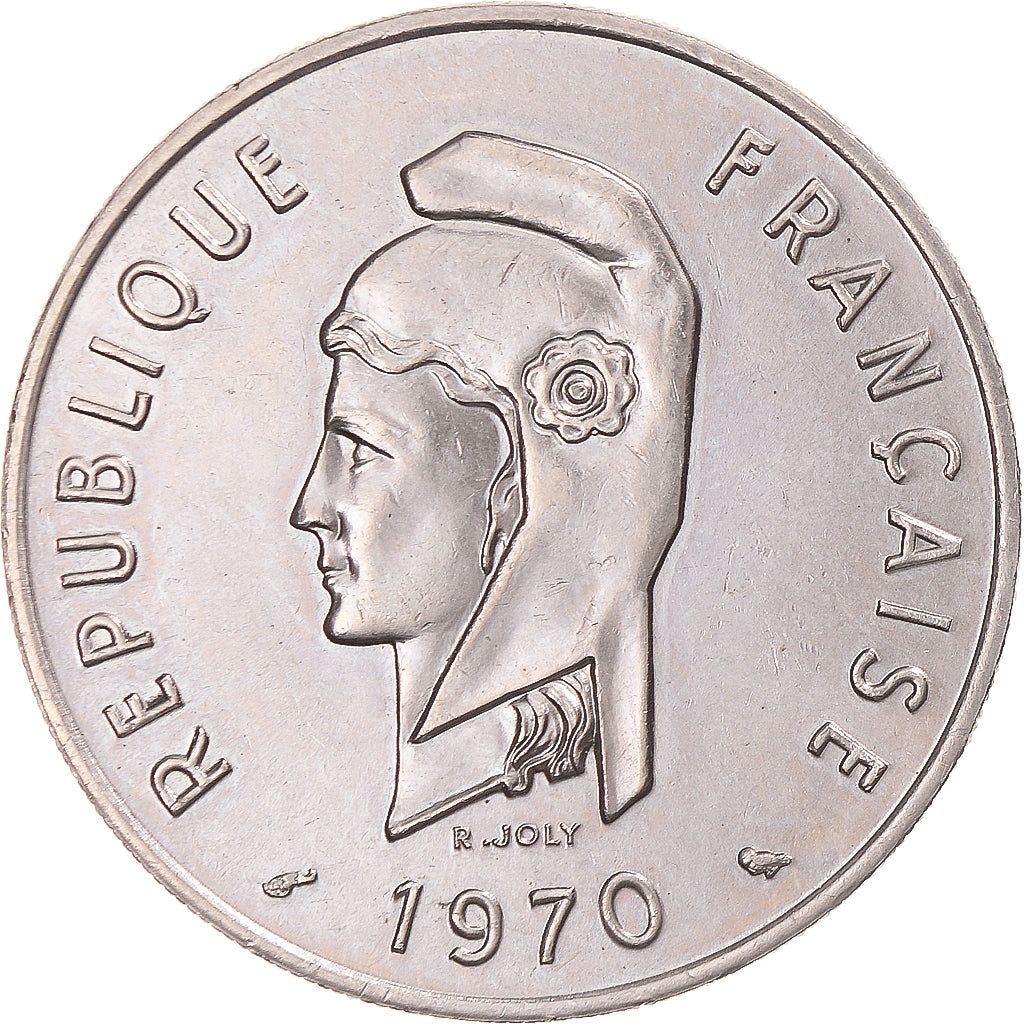 Münze, FRENCH AFARS & ISSAS, 100 Francs, 1970, Paris, VZ+, Kupfer-Nickel, KM:19