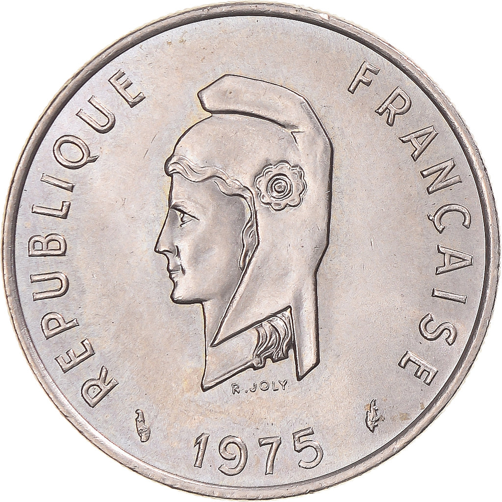 Moneta, AFARS E ISSAS FRANCESI, 50 Francs, 1975, Paris, SPL, Rame-nichel, KM:18