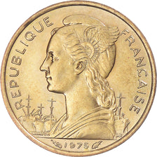 Coin, FRENCH AFARS & ISSAS, 10 Francs, 1975, Paris, MS(64), Aluminum-Bronze