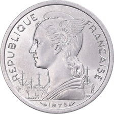 Coin, FRENCH AFARS & ISSAS, 2 Francs, 1975, Paris, MS(63), Aluminum, KM:13