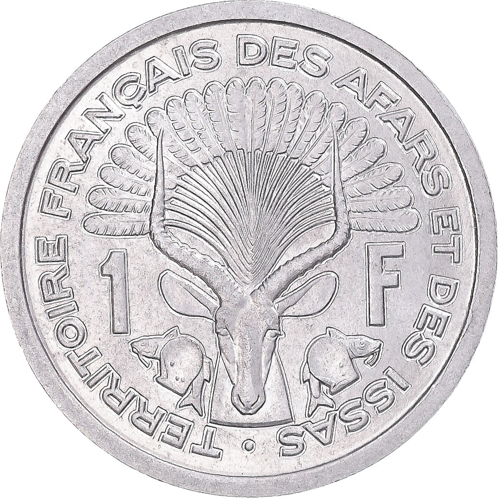 Coin, FRENCH AFARS & ISSAS, Franc, 1969, Paris, MS(60-62), Aluminum, KM:16