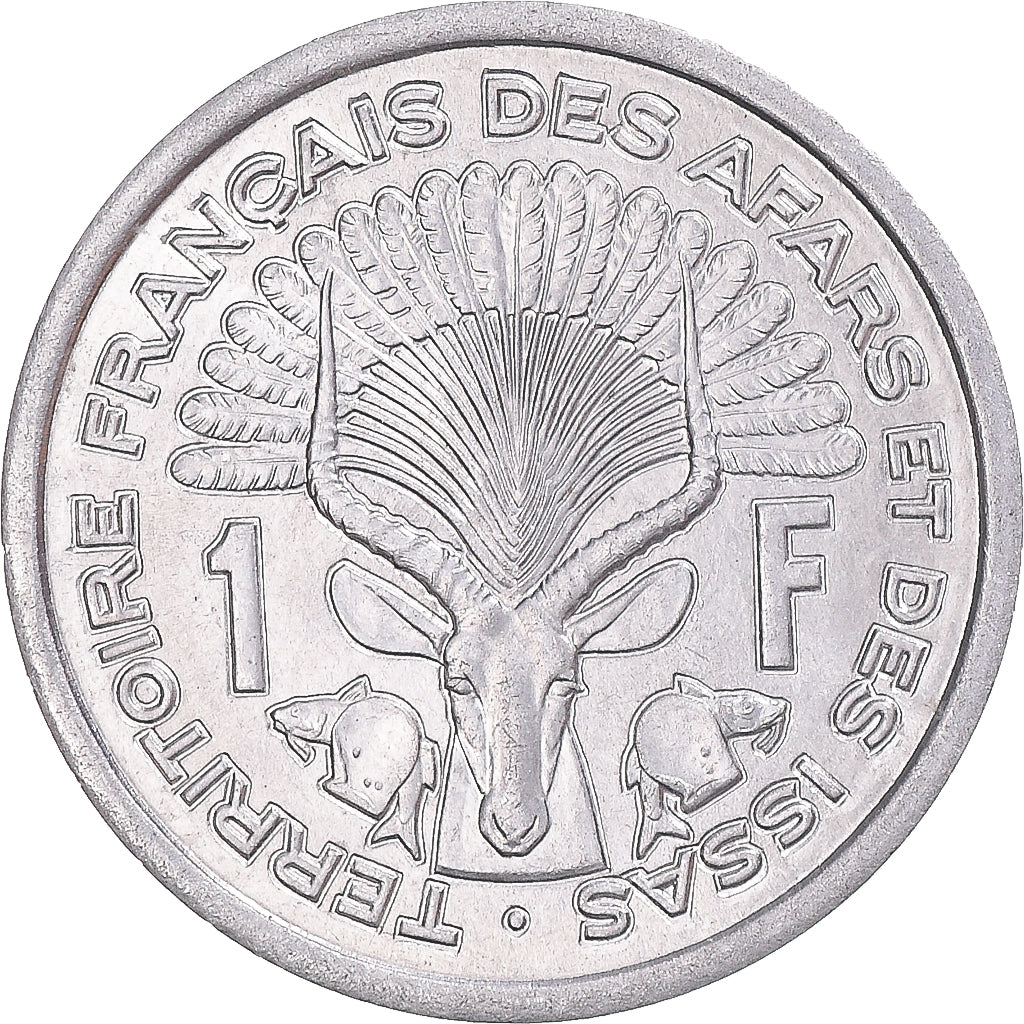 Coin, FRENCH AFARS & ISSAS, Franc, 1971, Paris, MS(63), Aluminum, KM:16