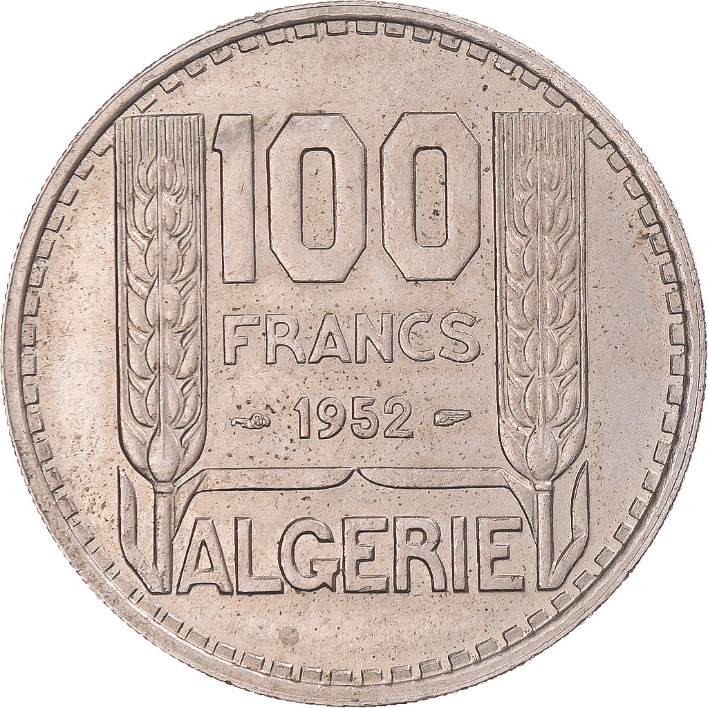 Coin, France, Algérie, 100 Francs, 1952, Paris, AU(55-58), Copper-nickel, KM:93