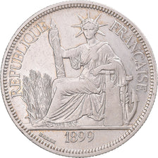 Monnaie, Indochine française, Piastre, 1899, Paris, TTB, Argent, KM:5a.1
