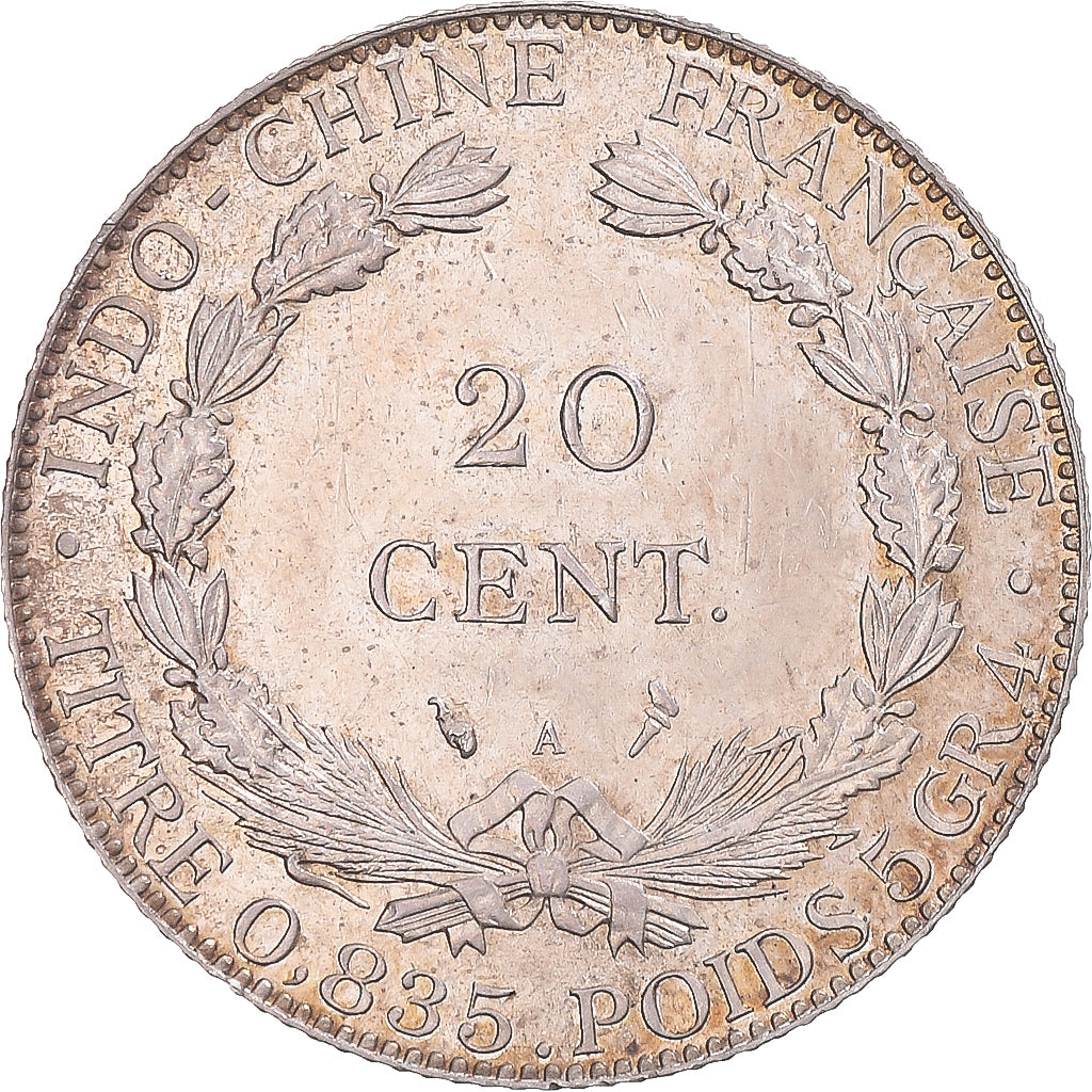 Monnaie, Indochine française, 20 Cents, 1899, Paris, SUP+, Argent, KM:10