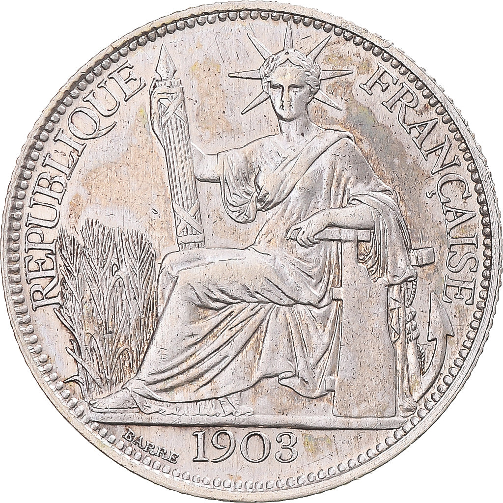 Coin, FRENCH INDO-CHINA, 20 Cents, 1903, Paris, MS(60-62), Silver, KM:10