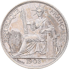 Coin, FRENCH INDO-CHINA, 20 Cents, 1903, Paris, MS(60-62), Silver, KM:10