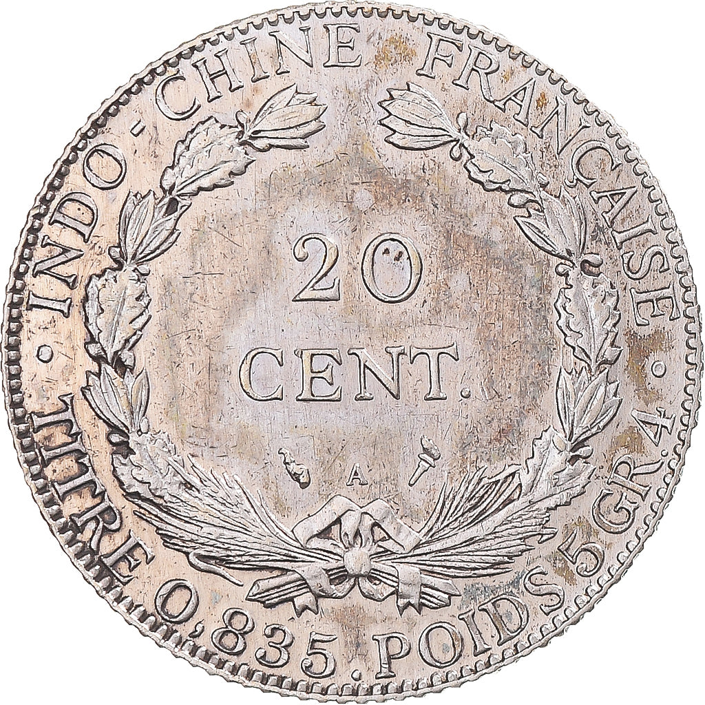 Coin, FRENCH INDO-CHINA, 20 Cents, 1903, Paris, MS(60-62), Silver, KM:10