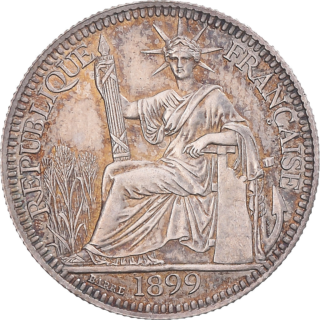 Monnaie, Indochine française, 10 Cents, 1899, Paris, SUP+, Argent, KM:9