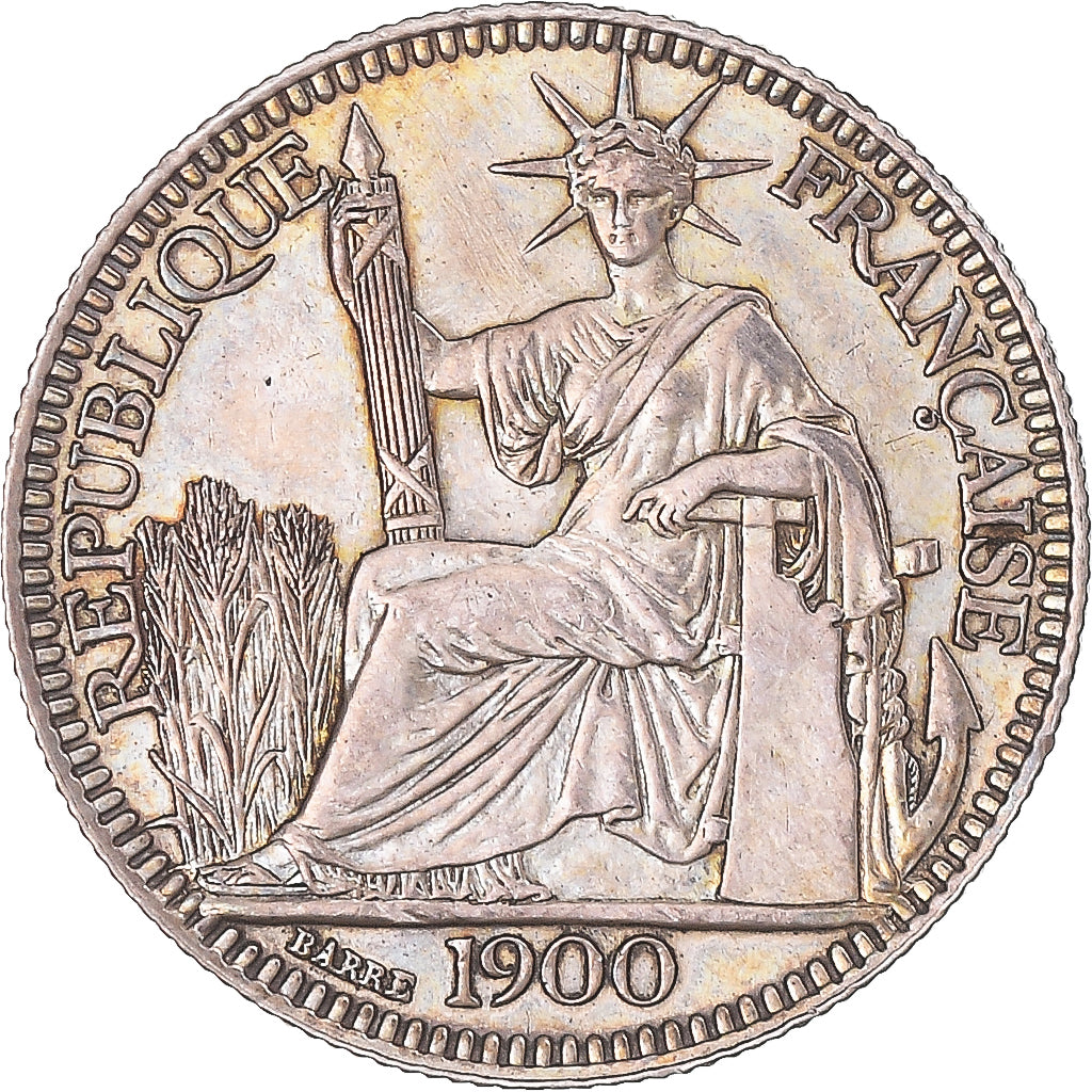Coin, FRENCH INDO-CHINA, 10 Cents, 1900, Paris, MS(60-62), Silver, KM:9