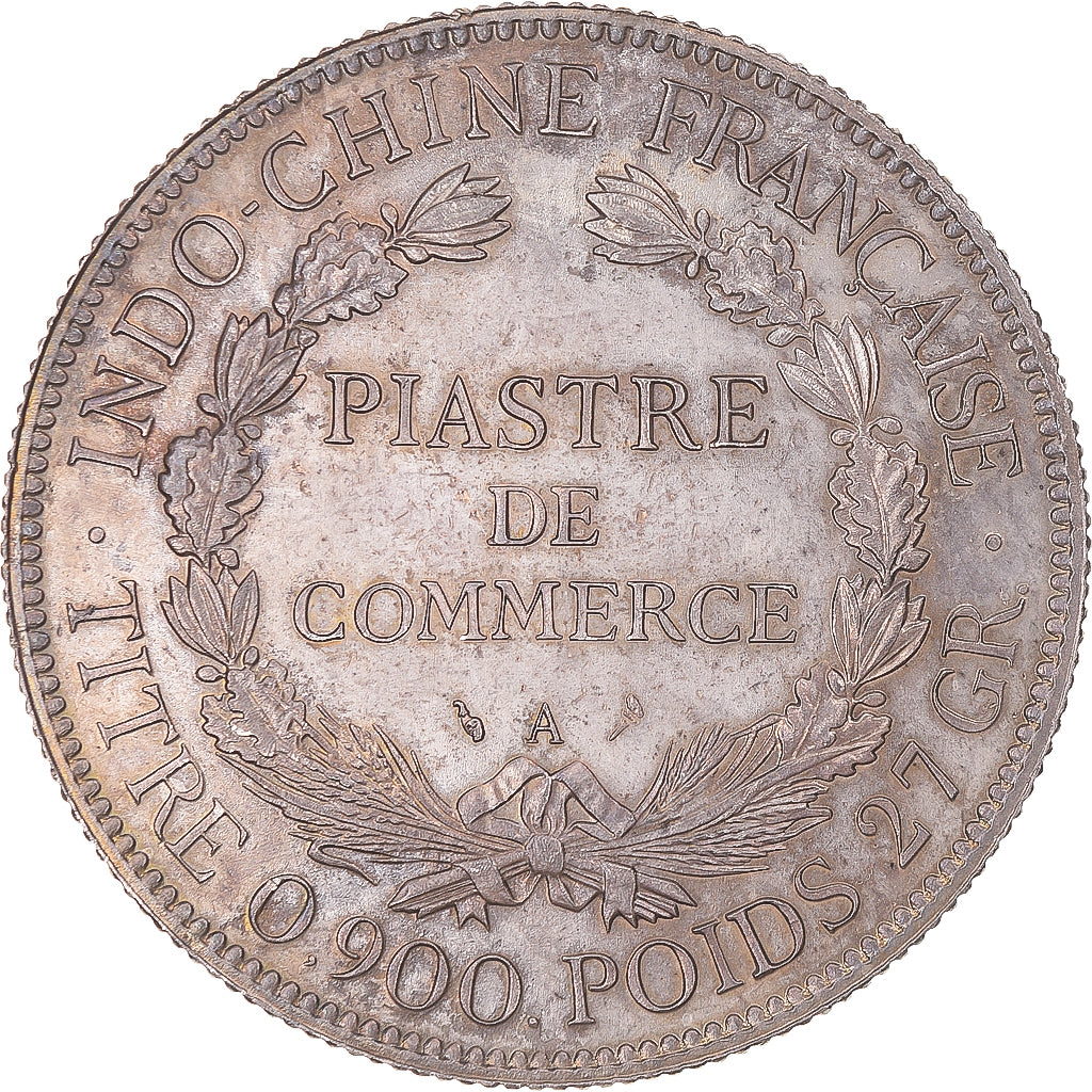 Coin, FRENCH INDO-CHINA, Piastre, 1925, Paris, AU(55-58), Silver, KM:5a.1