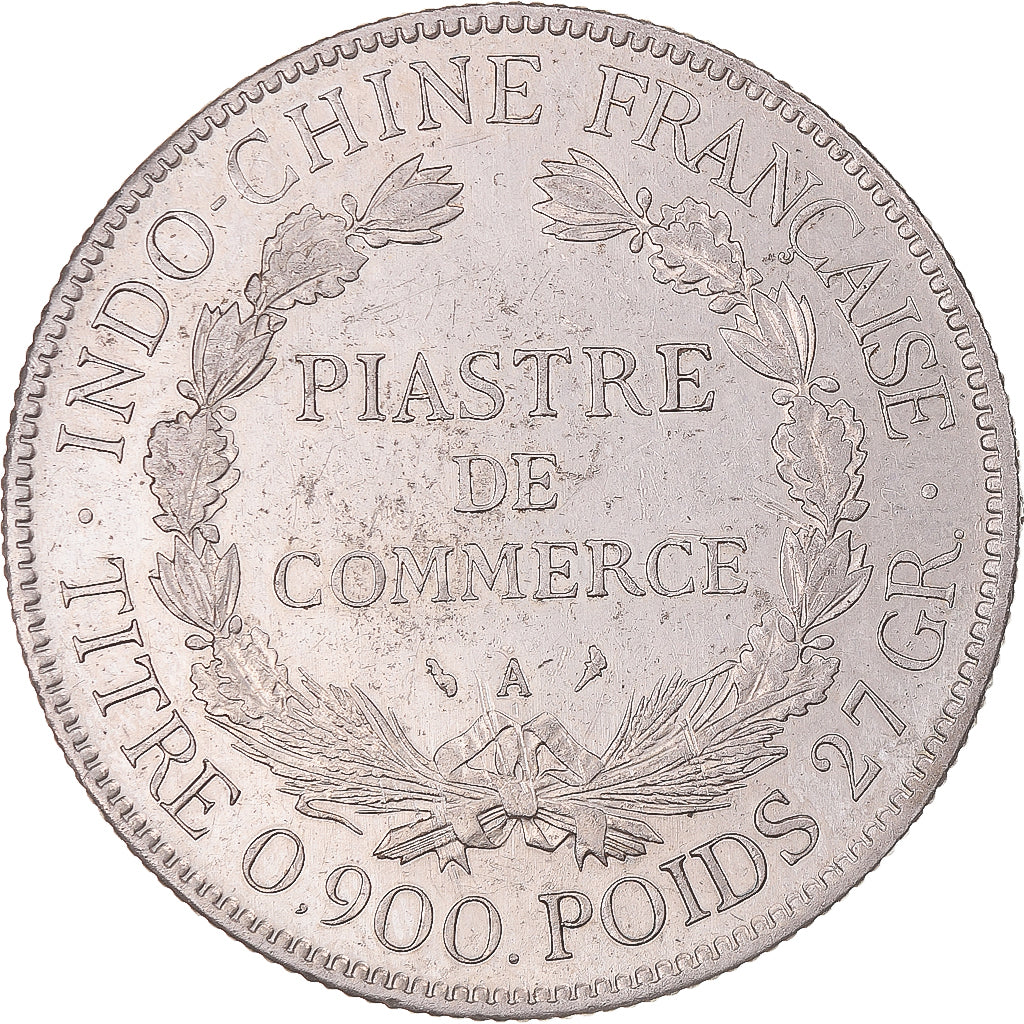 Münze, FRENCH INDO-CHINA, Piastre, 1928, Paris, SS+, Silber, KM:5a.1