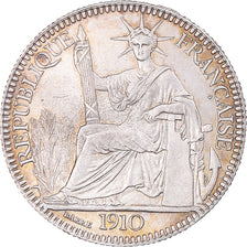 Coin, FRENCH INDO-CHINA, 10 Cents, 1910, Paris, AU(50-53), Silver, KM:9