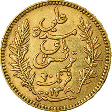 Monnaie, Tunisie, Ali Bey, 20 Francs, 1892, Paris, TTB, Or, KM:227