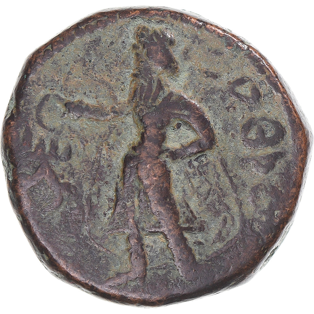 Coin, Kushan Empire, Kanishka I, Tetradrachm, 127-152, Begram, VF(20-25), Bronze