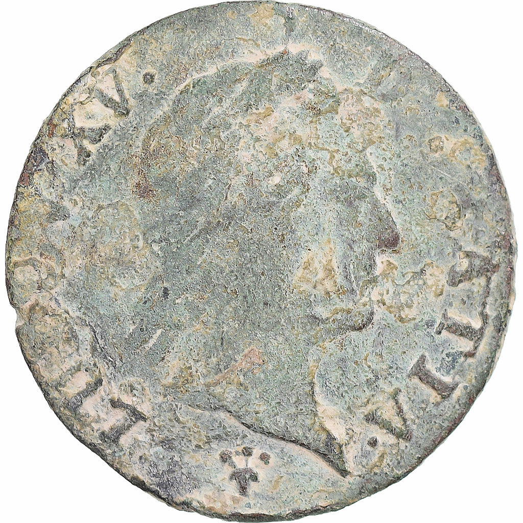 Coin, France, Louis XV, 1/2 Sol à la vieille tête, 1770, Reims, F(12-15)