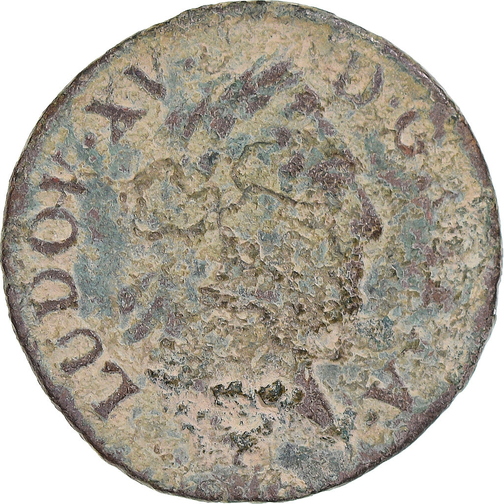 Coin, France, Louis XV, Liard à la Vieille Tête, 1770, Reims, F(12-15)