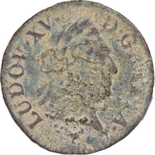 Coin, France, Louis XV, Liard à la Vieille Tête, 1770, Reims, F(12-15)