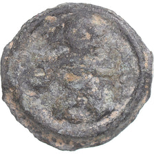 Moneta, Remi, Potin au guerrier courant, 90-50 BC, MB, Potin, Delestrée:155