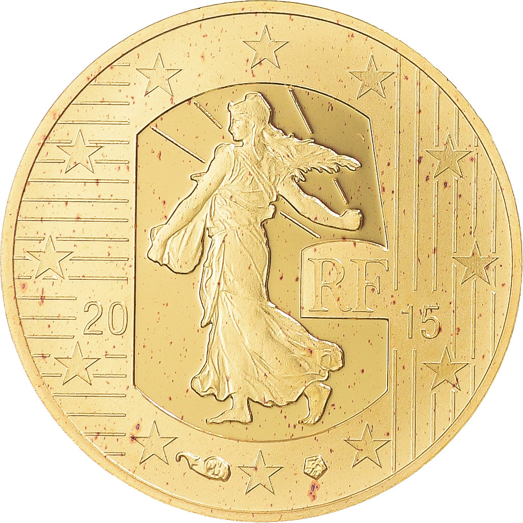 Frankreich, Semeuse, 10 Euro, 2015, Monnaie de Paris, BE, STGL, Gold