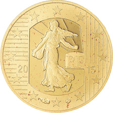 Frankreich, Semeuse, 10 Euro, 2015, Monnaie de Paris, BE, STGL, Gold