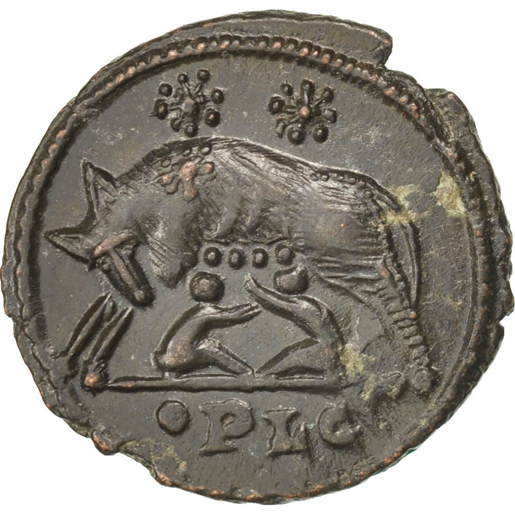 Coin, City Commemoratives, Follis, Lyons, MS(63), Bronze, RIC:247