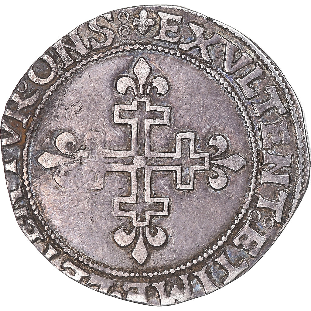 Coin, Italy, Louis XII, Carlin, Naples, VF(30-35), Silver, Duplessy:717