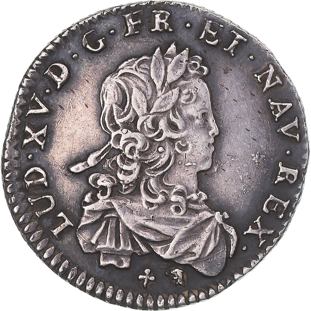 Coin, France, Louis XV, 1/6 Écu de France, 1721, Orléans, réformé
