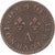 Moneta, Francja, Louis XIV, Denier Tournois, 1648, Paris, EF(40-45), Miedź