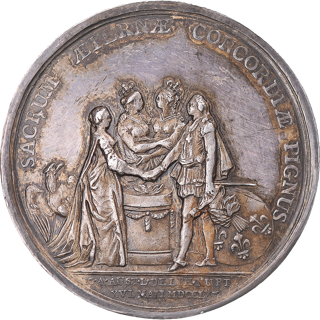 France, Token, Dauphiné, Mariage du dauphin Louis (futur Louis XVI), 1770