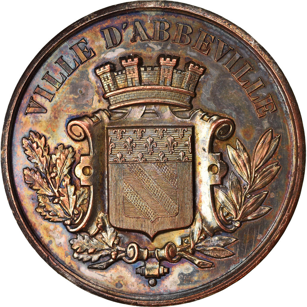 France, Medal, Commerce, Léopold Polleux admis à l'Ecole Normale, Abbeville