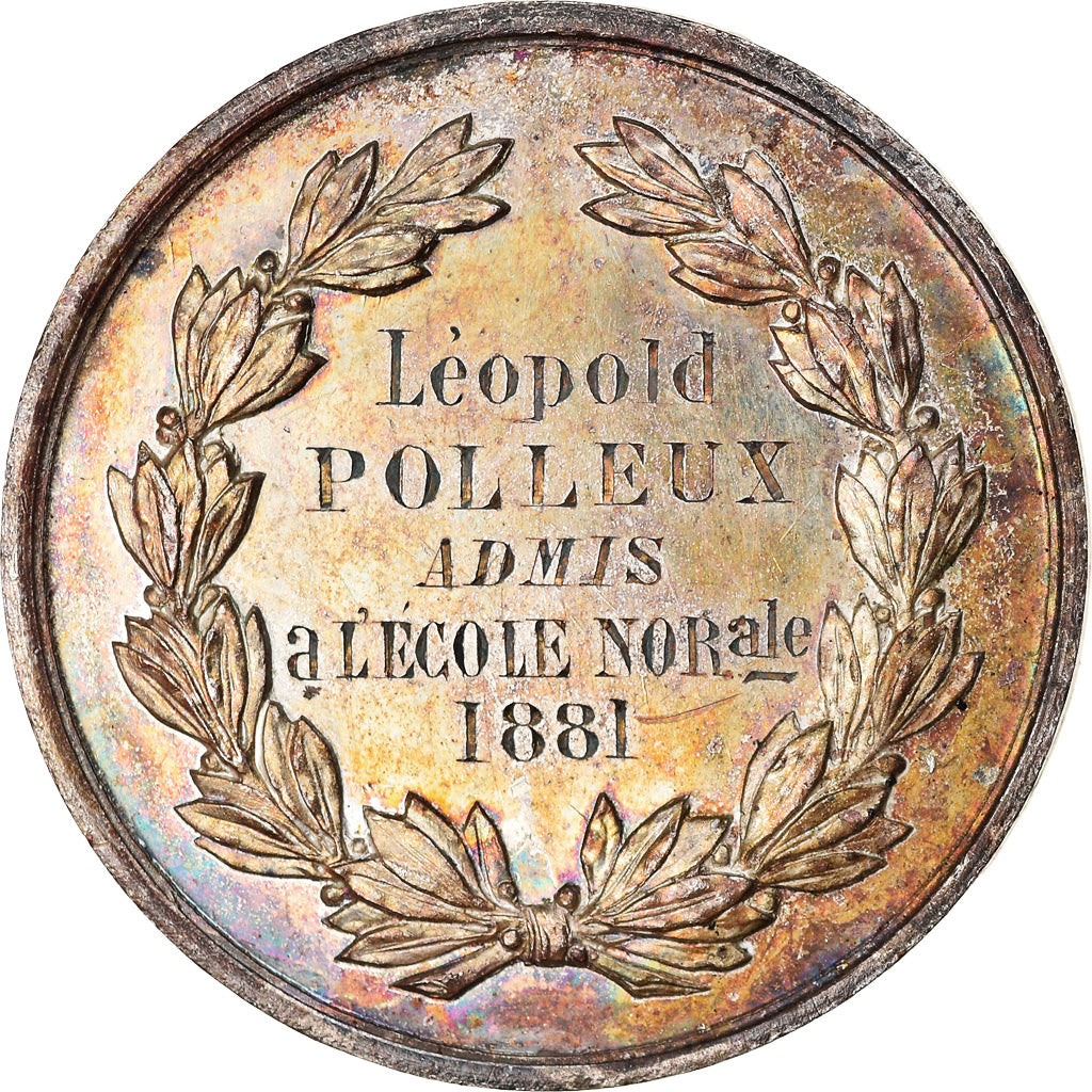 France, Medal, Commerce, Léopold Polleux admis à l'Ecole Normale, Abbeville
