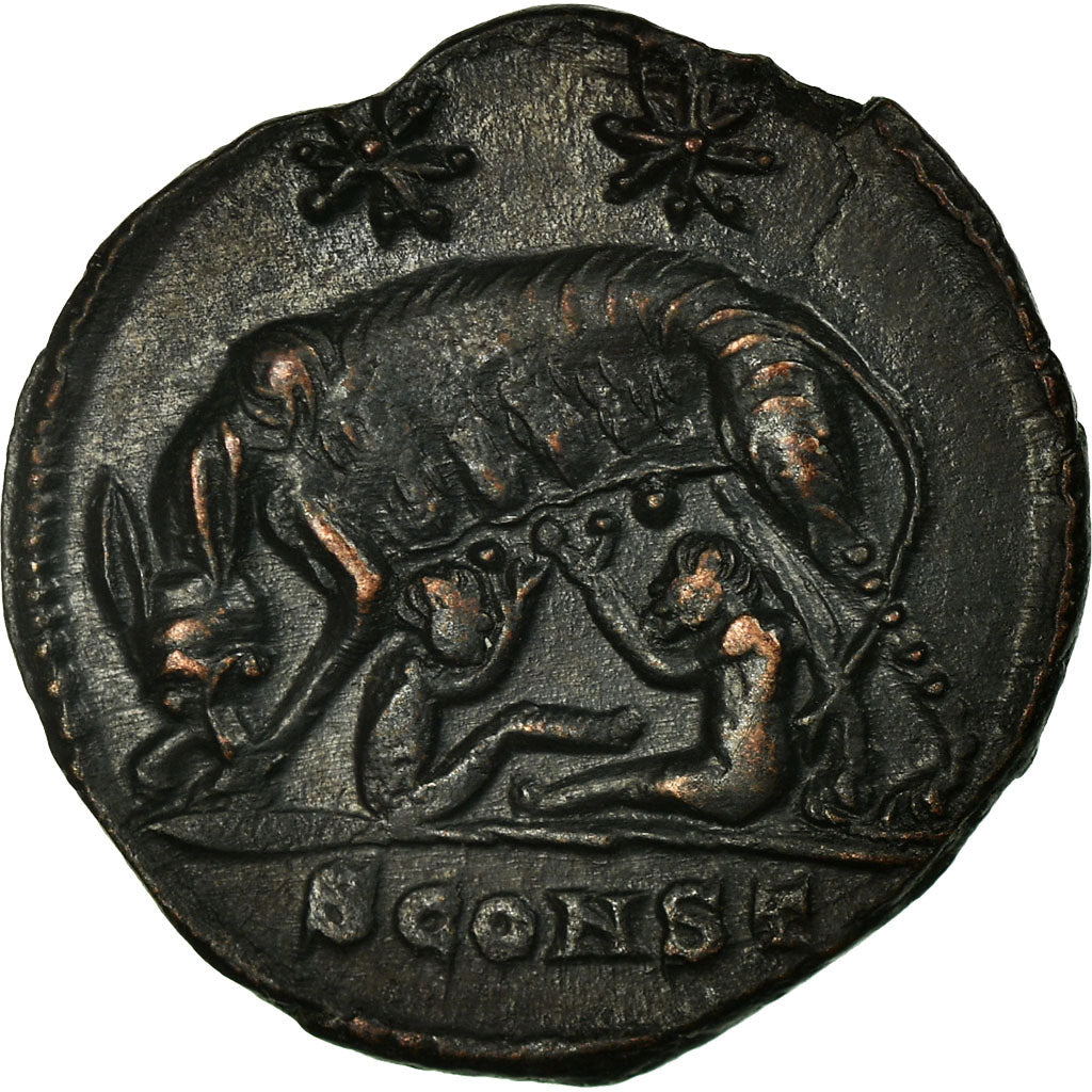 Coin, City Commemoratives, Follis, Arles, AU(55-58), Bronze, RIC:343