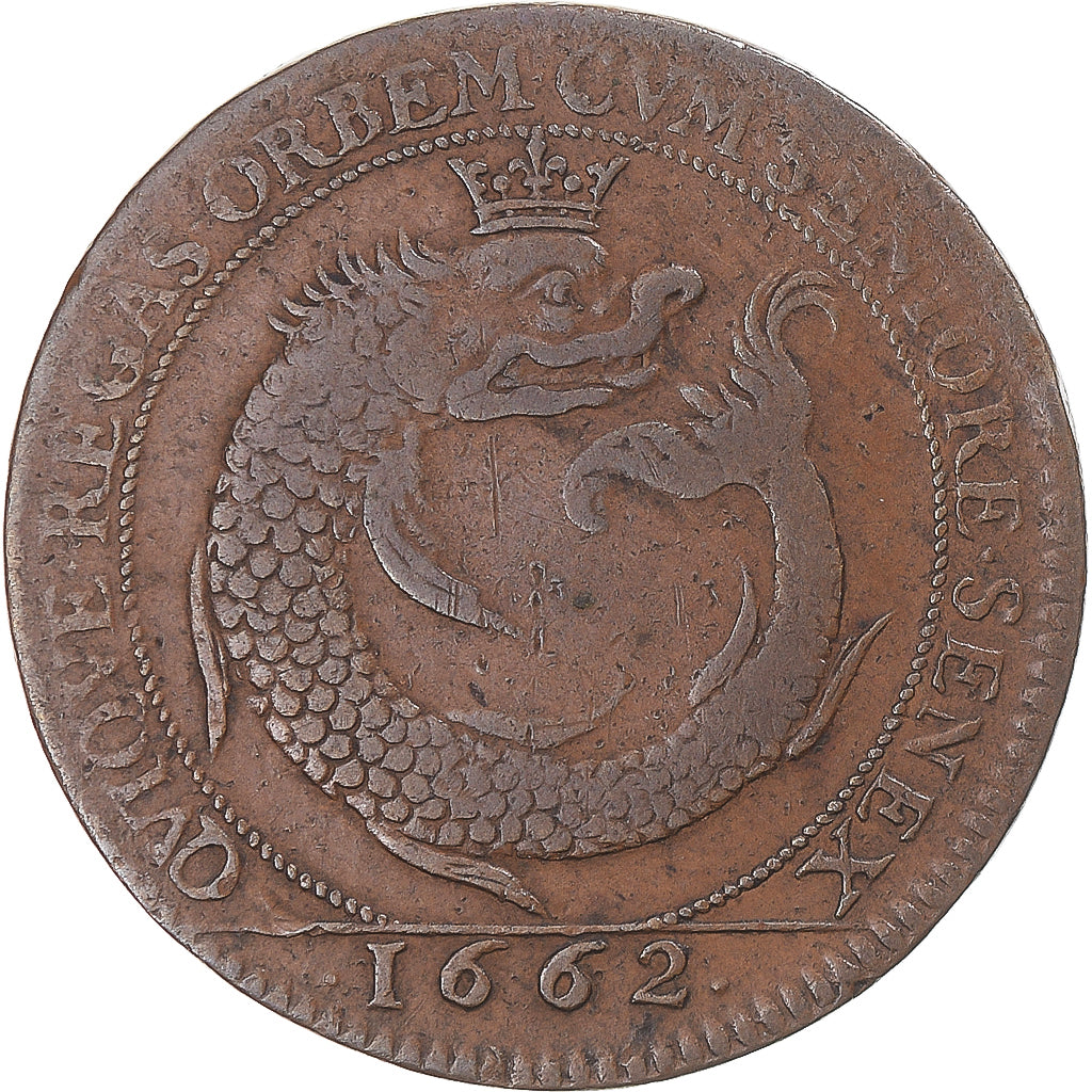 Francja, Token, Dauphiné, Louis V, le grand dauphin ou Monseigneur, 1662