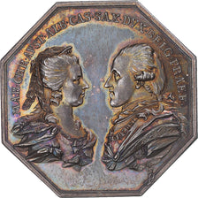 AUSTRIAN NETHERLANDS, betaalpenning, Albert-Casimir et Marie Christine