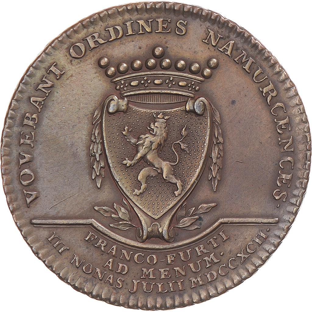 Belgium, Token, Inauguration de François II d'Autriche à Namur, 1792