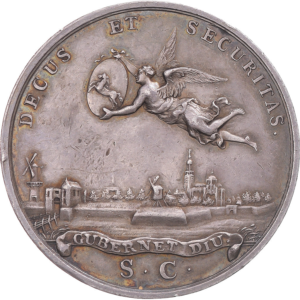 France, Jeton, Ludwig Ernst, Captain General of the Netherlands, 1776, TTB+