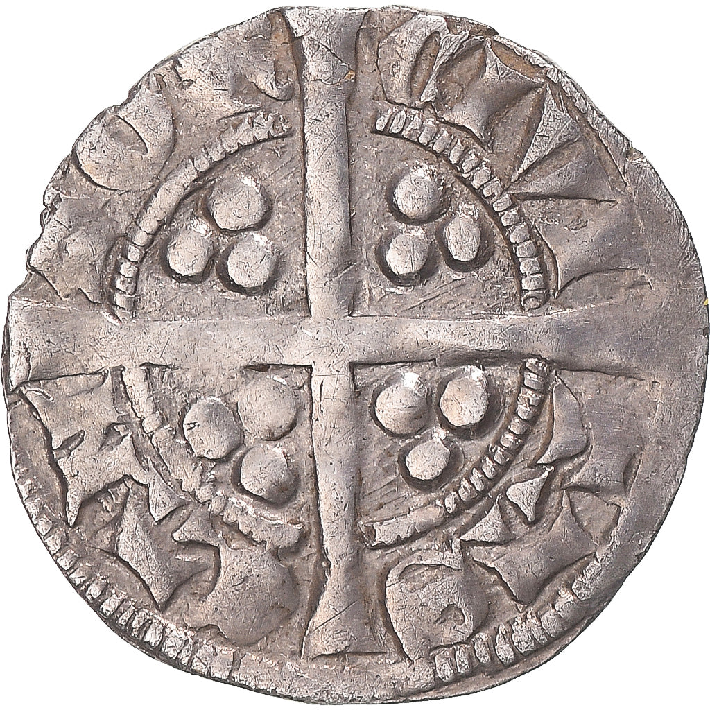 Coin, Great Britain, Edward I, II, III, Penny, Canterbury, VF(30-35), Silver