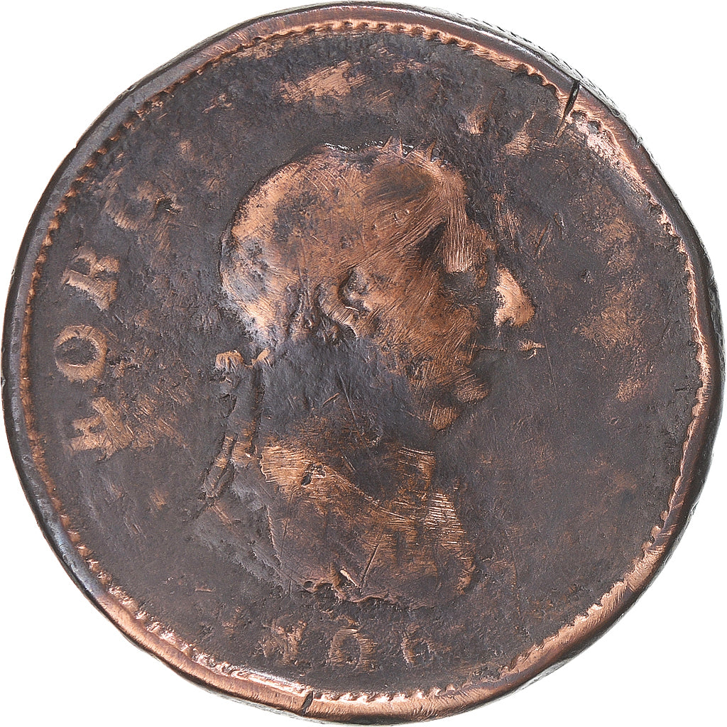 Coin, Great Britain, George III, Penny, 1806, Soho, F(12-15), Copper, KM:663