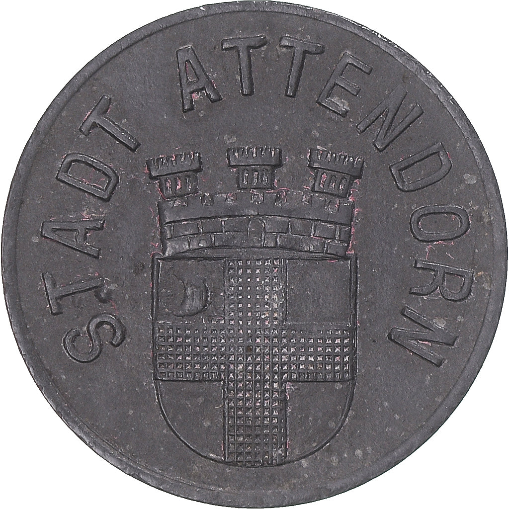 Monnaie, Allemagne, Stadt Attendorn, 10 Pfennig, 1920, Notgeld, TTB, Zinc