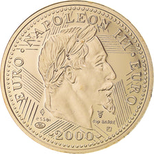 Francia, medaglia, Projet Euro Napoléon III, 2000, BE, FDC, Oro
