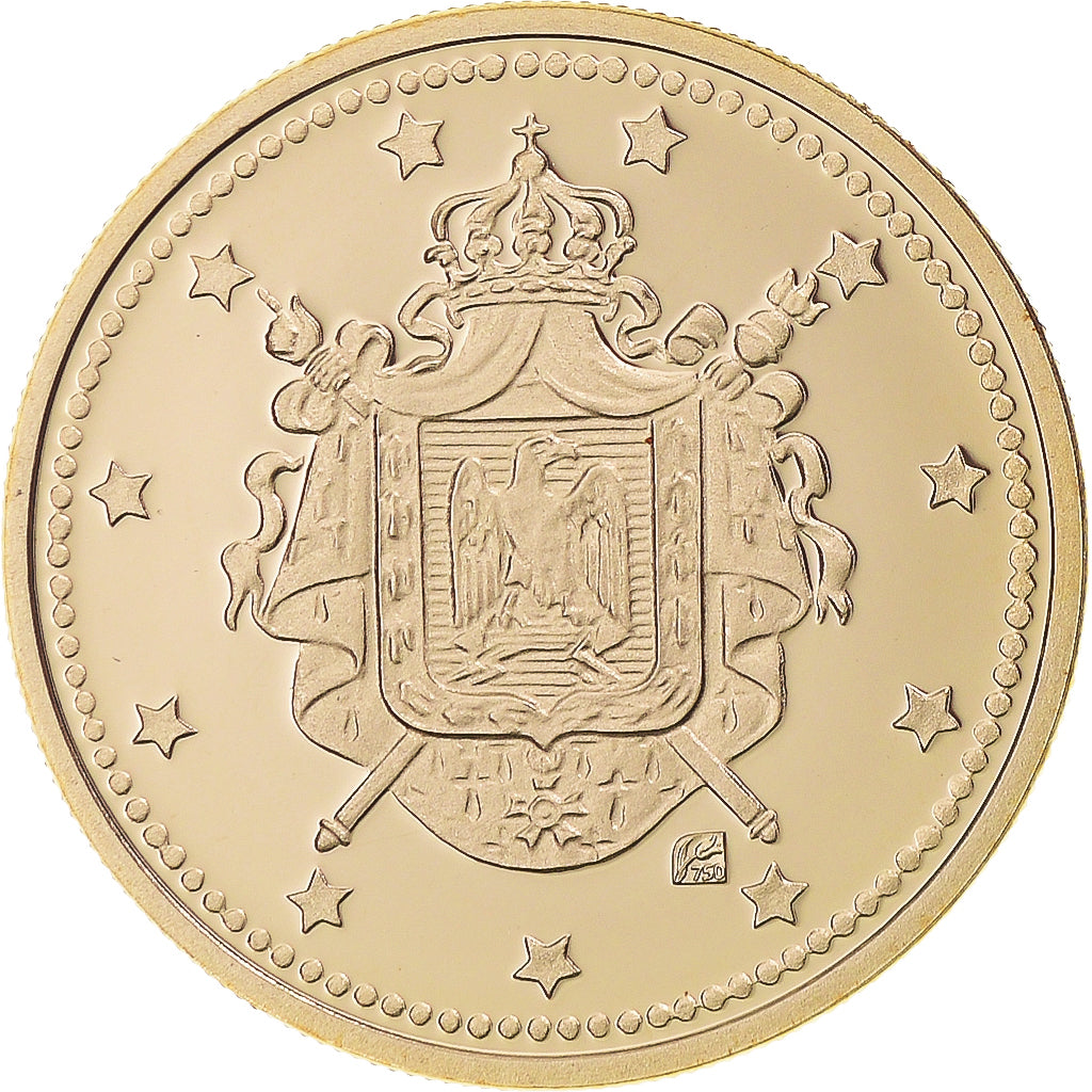 Francia, medaglia, Projet Euro Napoléon III, 2000, BE, FDC, Oro