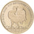 Frankrijk, Medaille, Retrait du Franc, Coq, 2002, BE, FDC, Goud