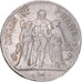 France, 5 Francs, Union et Force, AN 4, Paris, Silver, VF(30-35), Gadoury:563