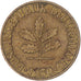 Moneda, ALEMANIA - REPÚBLICA FEDERAL, 5 Pfennig, 1950, Berlin, MBC, Latón