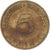 Moneda, ALEMANIA - REPÚBLICA FEDERAL, 5 Pfennig, 1950, Berlin, MBC, Latón