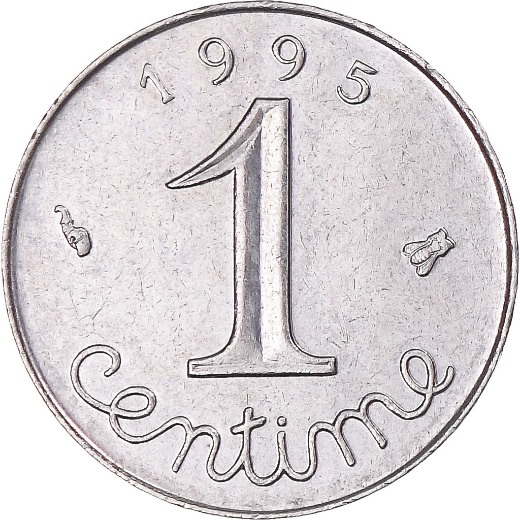 Monnaie, France, Épi, Centime, 1995, Paris, TTB+, Acier inoxydable, Gadoury:91