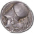 Moeda, Acarnânia, Stater, ca. 350-300 BC, Anaktorion, AU(55-58), Prata