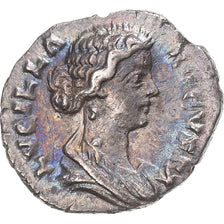 Coin, Lucilla, Denarius, 166-169, Rome, AU(55-58), Silver, RIC:780